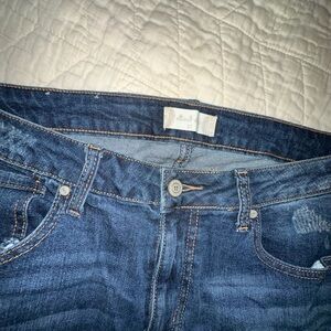 Dark wash boyfriend jeans